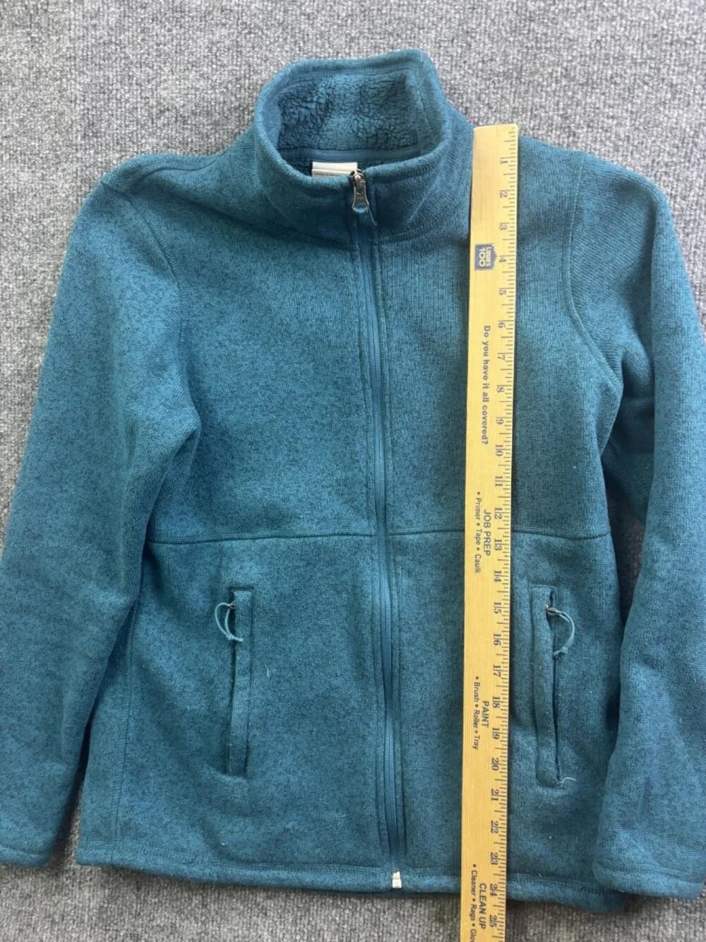 The‎ North Face Crescent Jacket Womens Medium Blue Fleece Full Zip Pockets